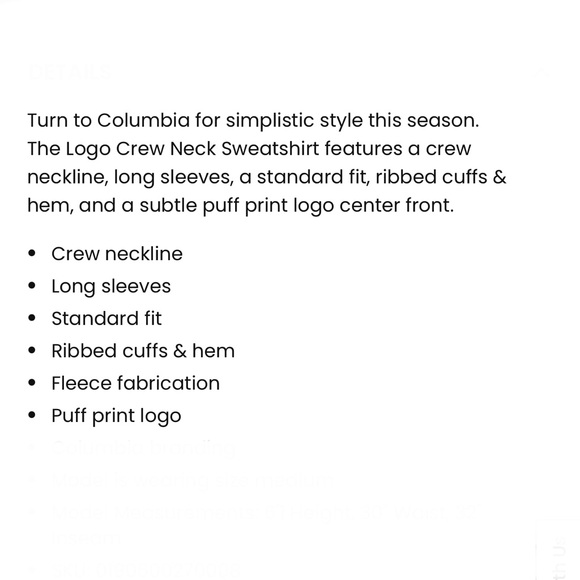 Columbia Men's Logo Fleece Crew - Picture 10 of 11